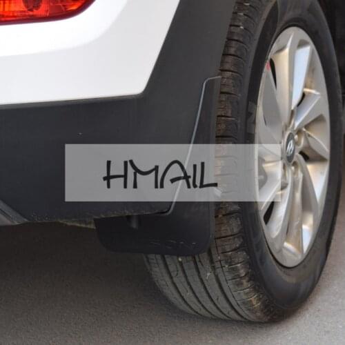 4pcs auto accessories Mudguard For HYUNDAI TUCSON 2005-17 Car-styling Fender mud flaps soft Plastic special Splash Guards plate