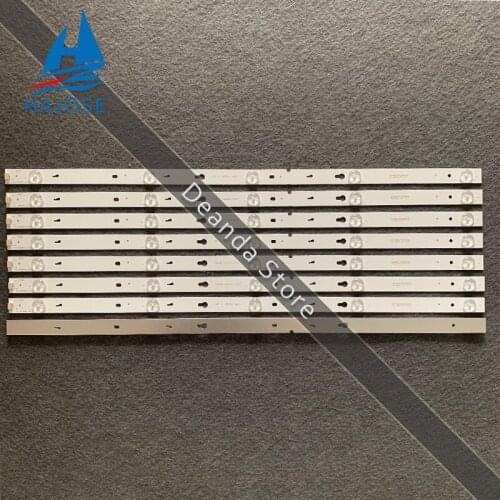 8pcs LED Backlight lamp strip 5leds for TCL D55A710 TOT-32F3800A 4C-LB3205-YHEX1 OEM55LB09_LED 55FS3750 D55A810 D55A710