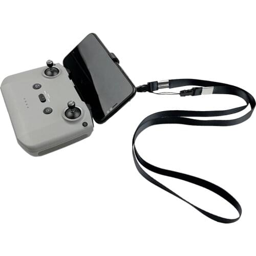 Remote control mobile phone holder tilt clip bracket with lanyard strap for dji mini 2 / mavic air 2S/mavic air 2 drone