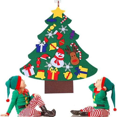 DIY childrens Christmas tree ornaments wall decoration for Christmas, gift, home, door, wall decoration