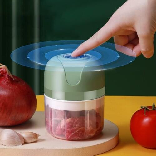 New Electric Garlic Masher USB Charging Food Chopper Vegetable Meat Grinder Fresh Chili USB Garlic Press Crusher Kitchen Tool