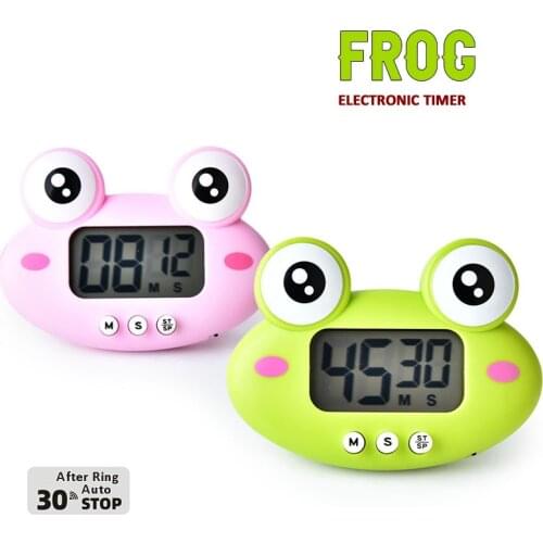 NEW Cute Frogs Kitchen Electronic Digital Timer 1-99 Minutes Cooking Study Work Timer Reminder For Shop Home Kitchen Gadget Gift