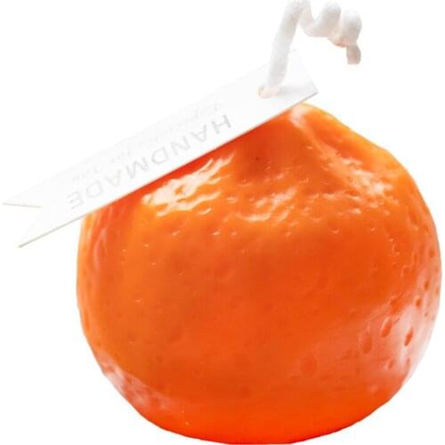 Fruit Orange Shape Candle Diy Mold Craft Aromatherapy Candle Orange Silicone Mold
