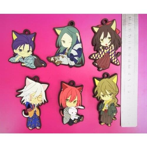 G508 Original Japanese anime figure rubber Silicone sweet smell mobile phone charms keychain strap
