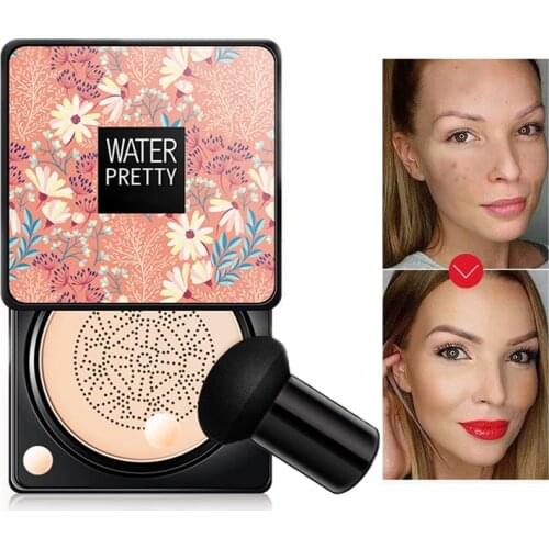 Mushroom Head Makeup Air Cushion Moisturizing CC Foundation Cream For Face Make up Whitening Brightening Cream Women Cosmetics