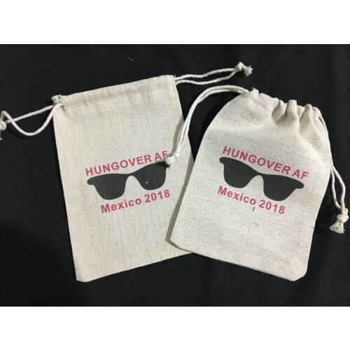 Custom Mexico 2018 Bride Bachelorette Hangover recovery Survival Kit wedding favor gift bags bridal shower party Candy pouches