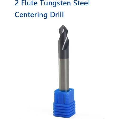 1Pcs End Mill Fixed Point Drill Chamfered Milling Cutter 90 degrees Black Milling Tools Drill Tungsten Steel Milling Cutter