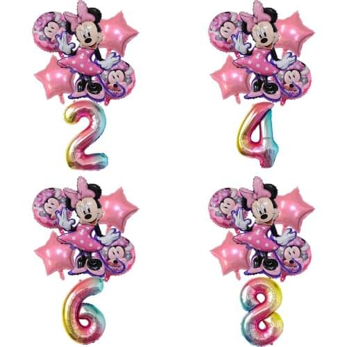 Mickey Minnie 32-inch digital balloon birthday party decorations baby shower childrens party Mickey balloon childrens toys