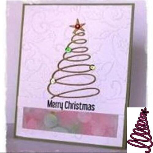 New Christmas tree star mold metal cutting mold scrapbook template embossed DIY paper card making photo album decoration