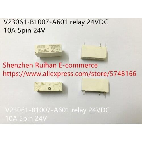 Original new 100% V23061-B1007-A601 relay 24VDC 10A 5pin 24V
