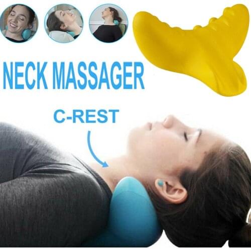 1Pc Comfortable C-Rest Neck Massage Neck and Shoulder Correction Pain Relief Pillow Release Tension Pillows
