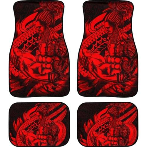Pohnpei Micronesia Car Floor Mats Full Set Front and Back Auto Vehicle Foot Rugs Durable Rubber Foot Mat Baby Pattern