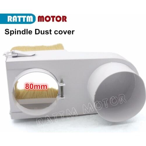 80mm Spindle dust cover CNC Rounter Vacuum Cleaner Dust protection for CNC woodworking engraving machine Dustproof dust removal