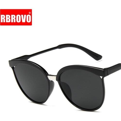 RBRARE 2021 Cateye Sunglasses Women Luxury Plastic Brand Designer Candies Sun Glasses Classic Retro Oculos De Sol Gafas UV400