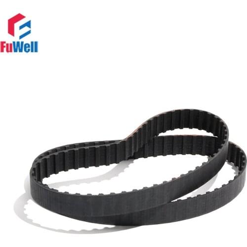 675L/701L/720L/739L Black Rubber Pulley Belt L Type Closed Loop Timing Belt 12.7/15/20/25/30/38mm Belt Width Transmission Belt
