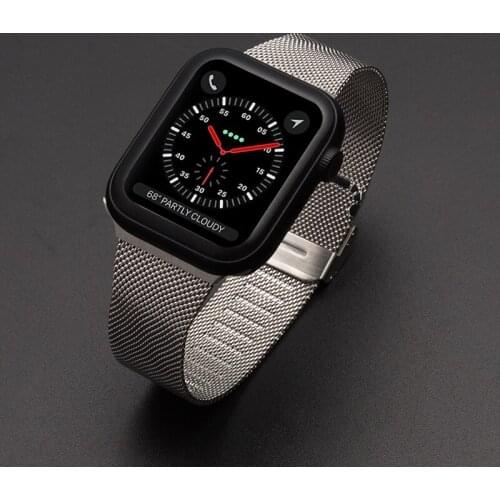 Watch Strap for Apple Watch 5 Band 42mm 38mm Milanese Loop Strap for Iwatch Band 40 44 mm Watch Strap for Apple Watch 5/4/3/2