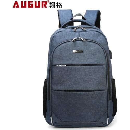 AUGUR New Oxford Waterproof Backpacks USB Charging For 15.6 inch laptop Back pack Large Capacity Stundet School Casual Style Bag