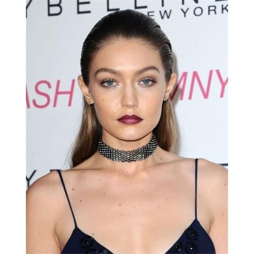 Bling Long Scarf Necklace For Women Rhinestone Tie Choker For Women Luxury Crystal Necktie Collar Necklace Jewelry Party