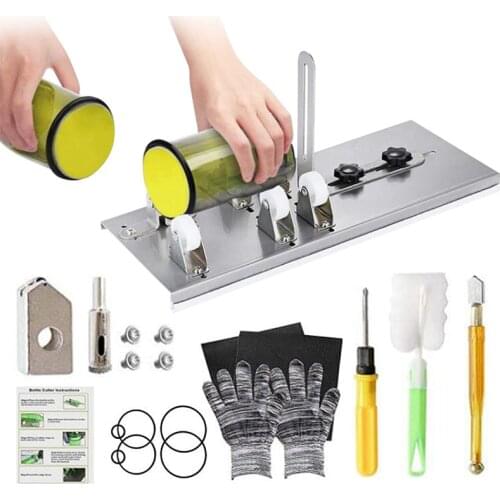 DIY Glass Bottle Cutter Adjustable Sizes Glassbottle Machine for Crafting Wine Bottles Household Cutting Tool Cutting Head
