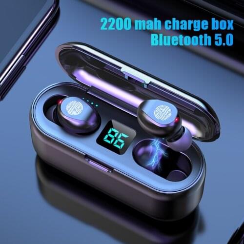 TWS Bluetooth Earphones with Microphone Touch Control Wireless Headphones HIFI Mini In-ear Earbuds Sport Running Heasets HD Call