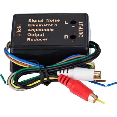 Universal Car Audio Adapter Hi/Lo Level Converter Output to RCA for Home