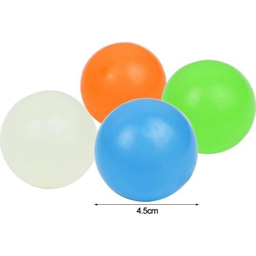 Thicken and increase luminous stress ball anxiety toy bouncy ball shines in the dark for longer duration/support wholesale