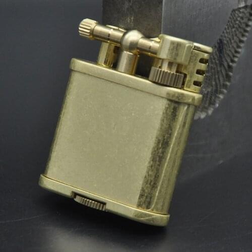 Zorro 2019 New Flip Dial Wheel Windproof Brass Kerosene Lighter Gift