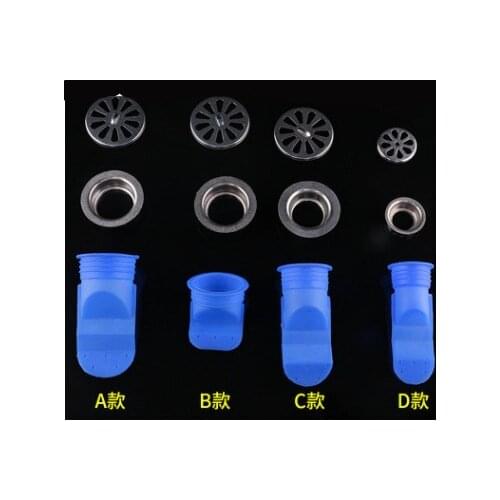 2pcs floor drain core silica gel for bathroom floor drain odor-proof Anti-stink cover Seal plug bathroom accessories