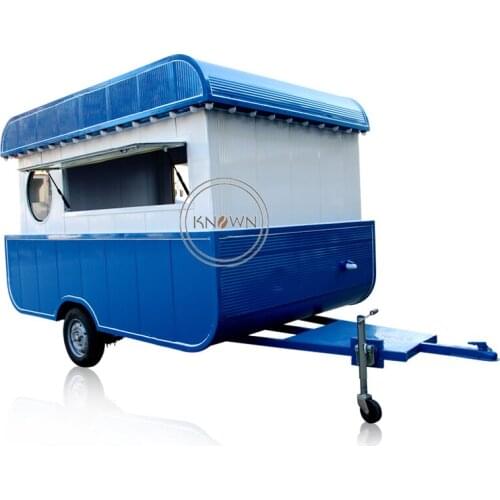 3m length Boat Shape Mobile Food Van Coffee Trailer Fast Food Cart Truck Hot Sale Logo Color Inner Customzied