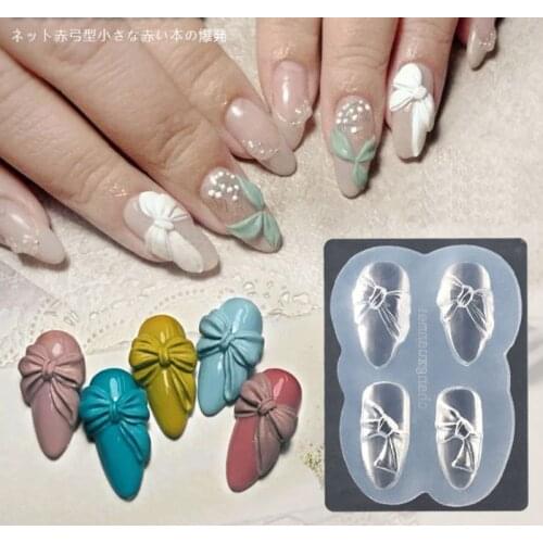 3D Silicone Mold Nail Carving Stamping Stencils Crystal Plate Nail Art Template UV Gel Polish Manicure Mould DIY Tools
