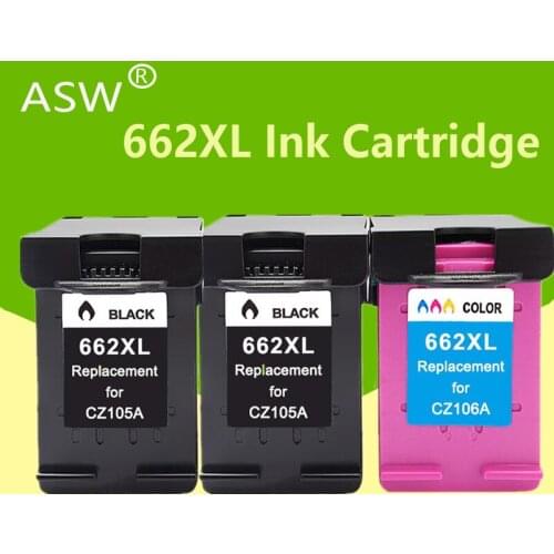 ASW 662 Replacement for HP662 662XL Ink Cartridge for HP Deskjet 1015 1515 2515 2545 2645 3545 4510 4515 4516 4518 printer