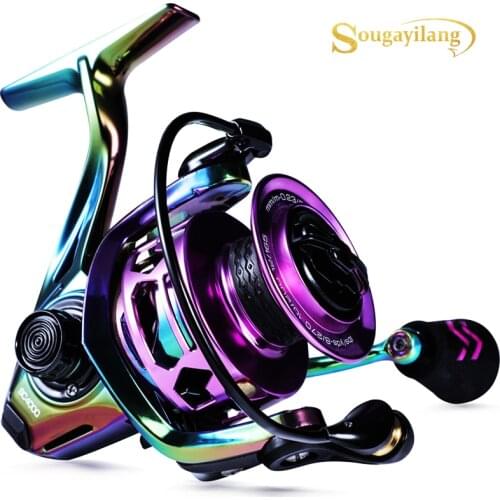 Sougayilang 12+1BB Colorful Ultralight Spinning Reel with Graphite Frame 6.0:1 High Speed 39 Lb Drag for Saltwater or Freshwater