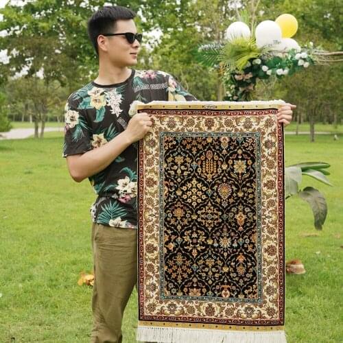 2'x3' Blue color classical persian design handmade carpet oriental rug (YL0403)