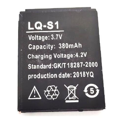 LQ-S1 3.7V 380mAh Rechargeable lithium Battery LQS1 Durable Smart Watch Battery For Smart Watch QW09 DZ09 W8 A1 V8 X6