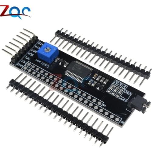 MCP23017 5V Expander 1602 2004 12864 LCD Driver Module For Arduino I2C IIC Serial Interface Adapter Board Contrast Adjustment