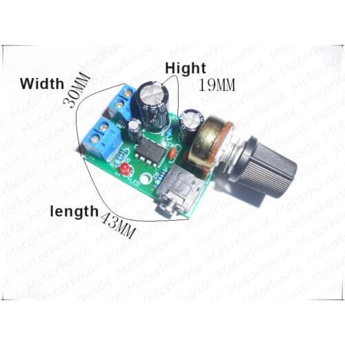 Mini LM386 3.5MM Audio Power Amplifier Board with Adjsut Volume DC 3V~12V 5V 6V Volume Knob AMP Module