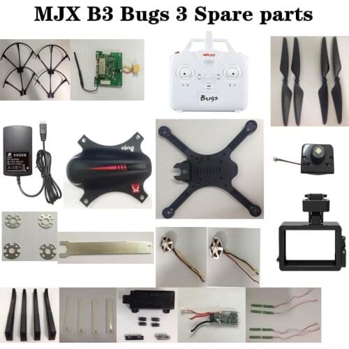 MJX B3 Bugs 3 2.4G RC Quadcopter spare parts body shell motor receiving board esc blades frame landing etc