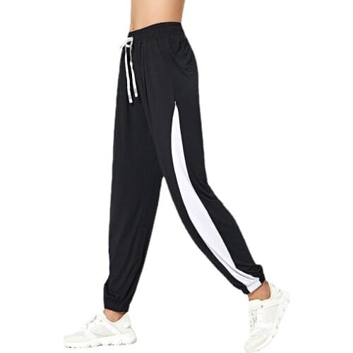 Autumn Thin Casual Running Pants for Women Fashion Yoga Fitness Workout Loose Trousers Breathable Black Pink Blue Sport Wear