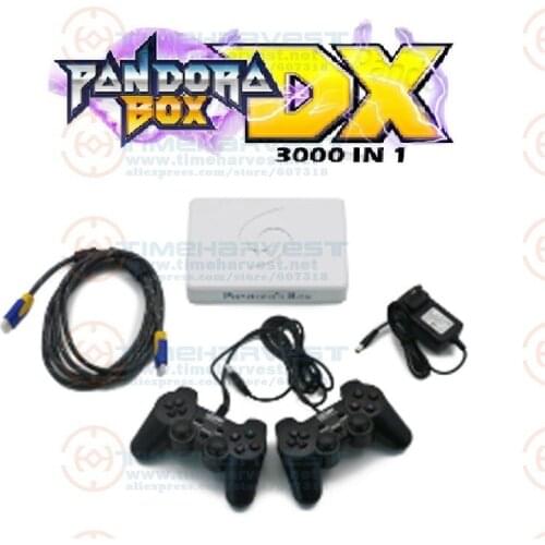 Pandora Box DX 3000 in 1 motherboard 2 Players Wired Gamepad and Wireless Gamepad Set 3D Family entertainment machine video game