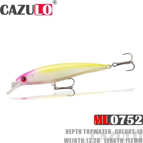 Floating Minnow Fishing Lure Accesorios Isca Artificial Weights 13.2g 112mm Bait Topwater De Pesca Wobblers For Pike Fish Leurre