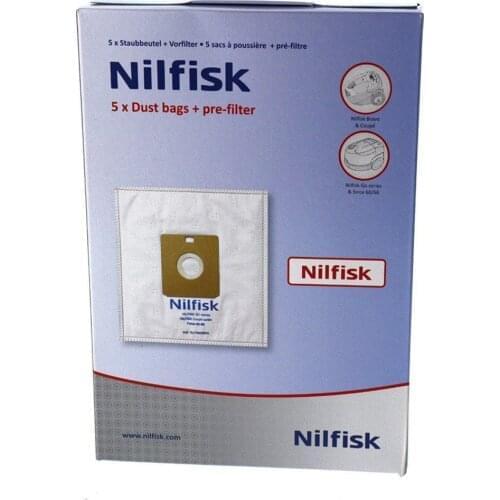 Vacuum Cleaner Nonwoven Dust Bag Replacement For Nilfisk Go Series, Coupe Series, Force 60-66 788602600 (1 Pack)