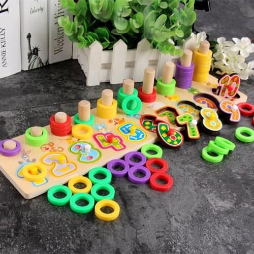 Shape Digital Cognition Early Learning Intelligence Development Baby Gift Montessori math toys