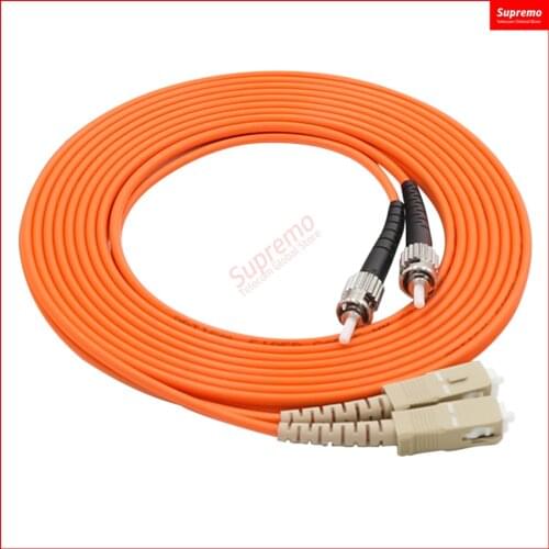 SC/UPC-ST/UPC Duplex,Diameter3.0mm 62.5/125 OM1 Multimode Fiber Optic Patch Cord,Length 1M 2M 3M 5M 10M or Accept customization