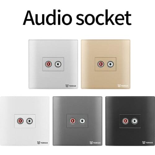 Teriux 86 type audio socket PC Wall socket universal built-in socket electrical outlet