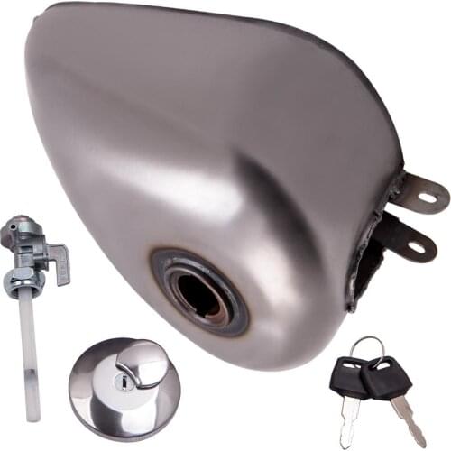 1.5 Gallon Iron Gas Fuel Tank Direct Mount for Harley Sportster Ironhead Bobber