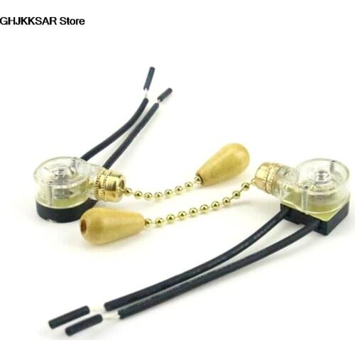1set Ceiling Fan Wall light Bedside Lamp Replacement Pull Cord Chain Switch 3A/220V-250V
