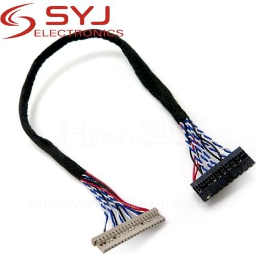 1pcs/lot 400MM DF14-20P-D8 1ch 8bit 20pin LVDS CABLE wire to dupont for LCD board In Stock