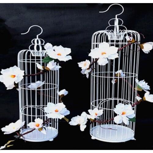 1PCS American iron decoration bird cage European style wedding window decoration wedding metal photography props
