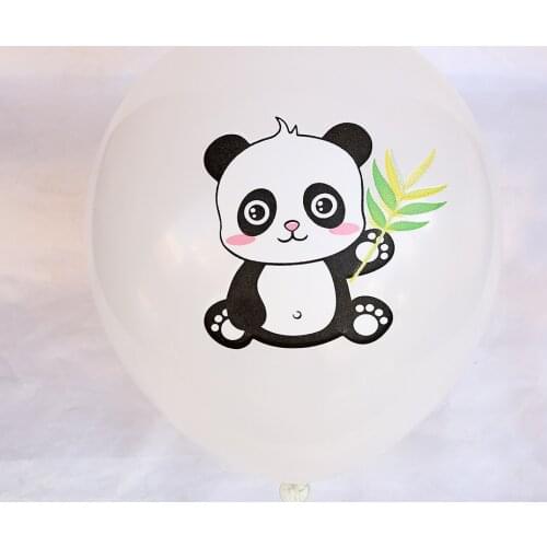 100pcs Cute Panda Cartoon Printing Latex Balloon Wedding Wedding Balloon Party Birthday Decoration