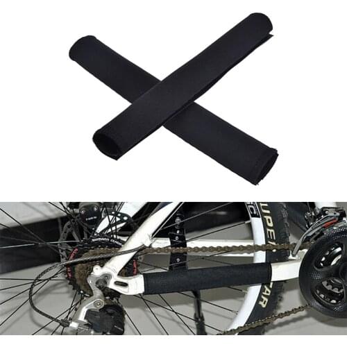 Wholesale 2Pcs Durable Cycling Chain Stay Chainstay Bike Bicycle Guard Cover Frame Black Protector